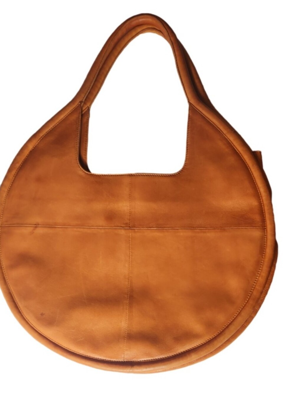 Anthropoligie Julien Leather Circle Tote Bag - - Picture 2 of 14